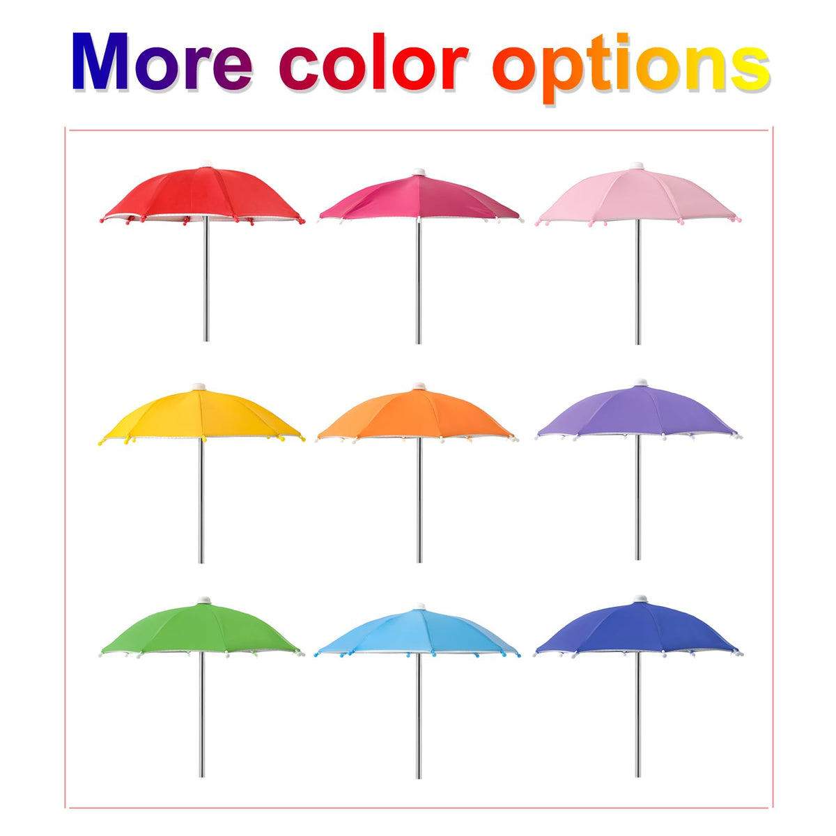 Gnodry umbrella body and fabric close-up demonstrating fade-resistant polyester.