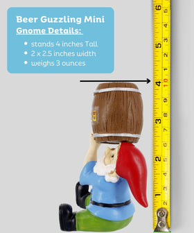 Gnometastic beer garden party gnome adds whimsy to planters and terrariums