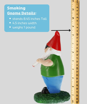Gnometastic hippie weed gnome makes a memorable adult gag gift.