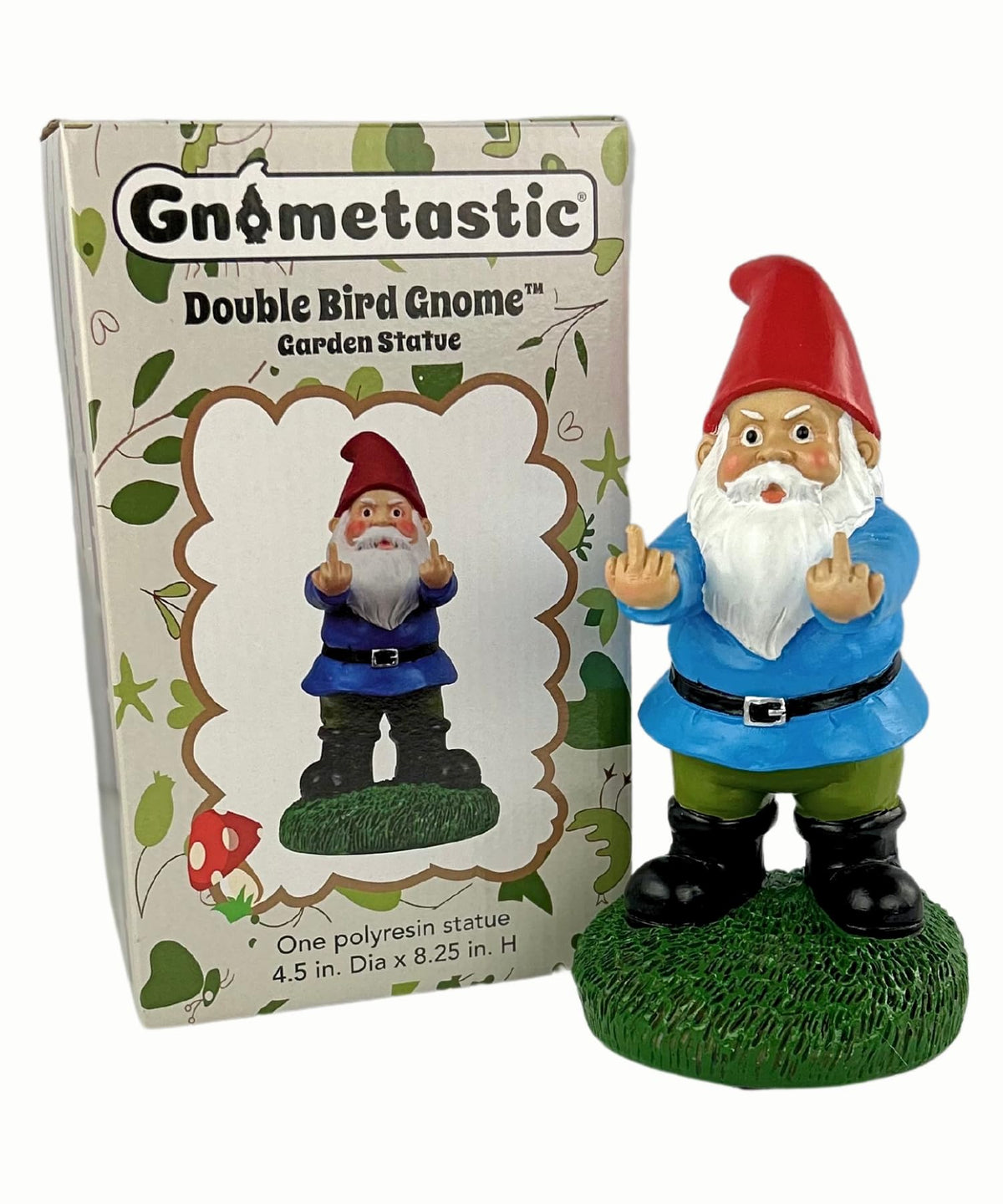 Gnometastic outdoor garden gnome for porch decor and conversation starter