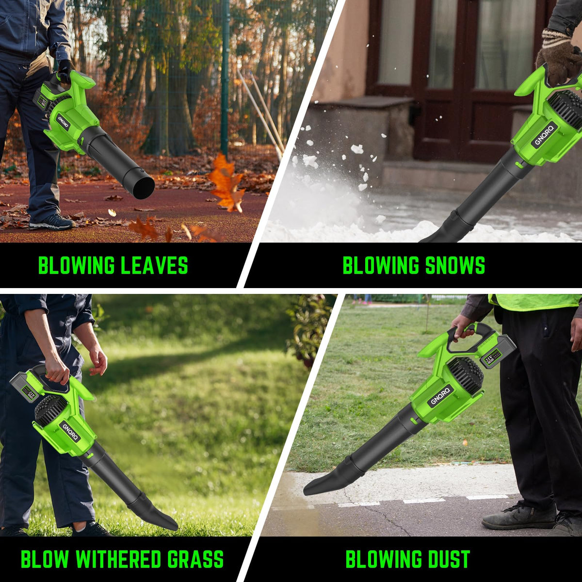 GNQRQ two nozzles and tool-free assembly for versatile cleaning
