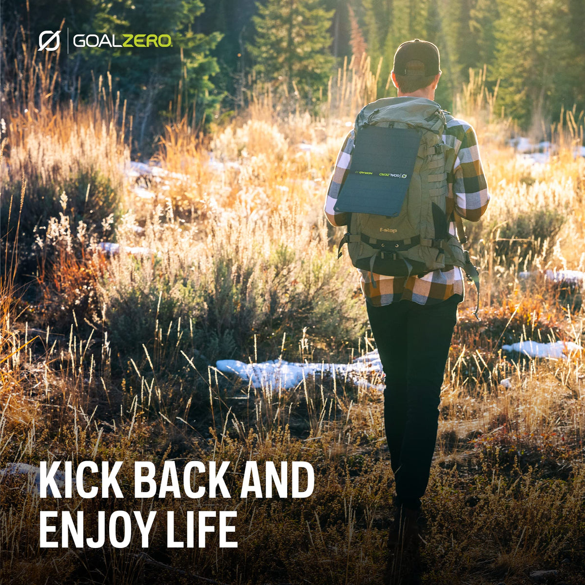 Goal Zero Nomad 10 hiking-ready panel positions in sun