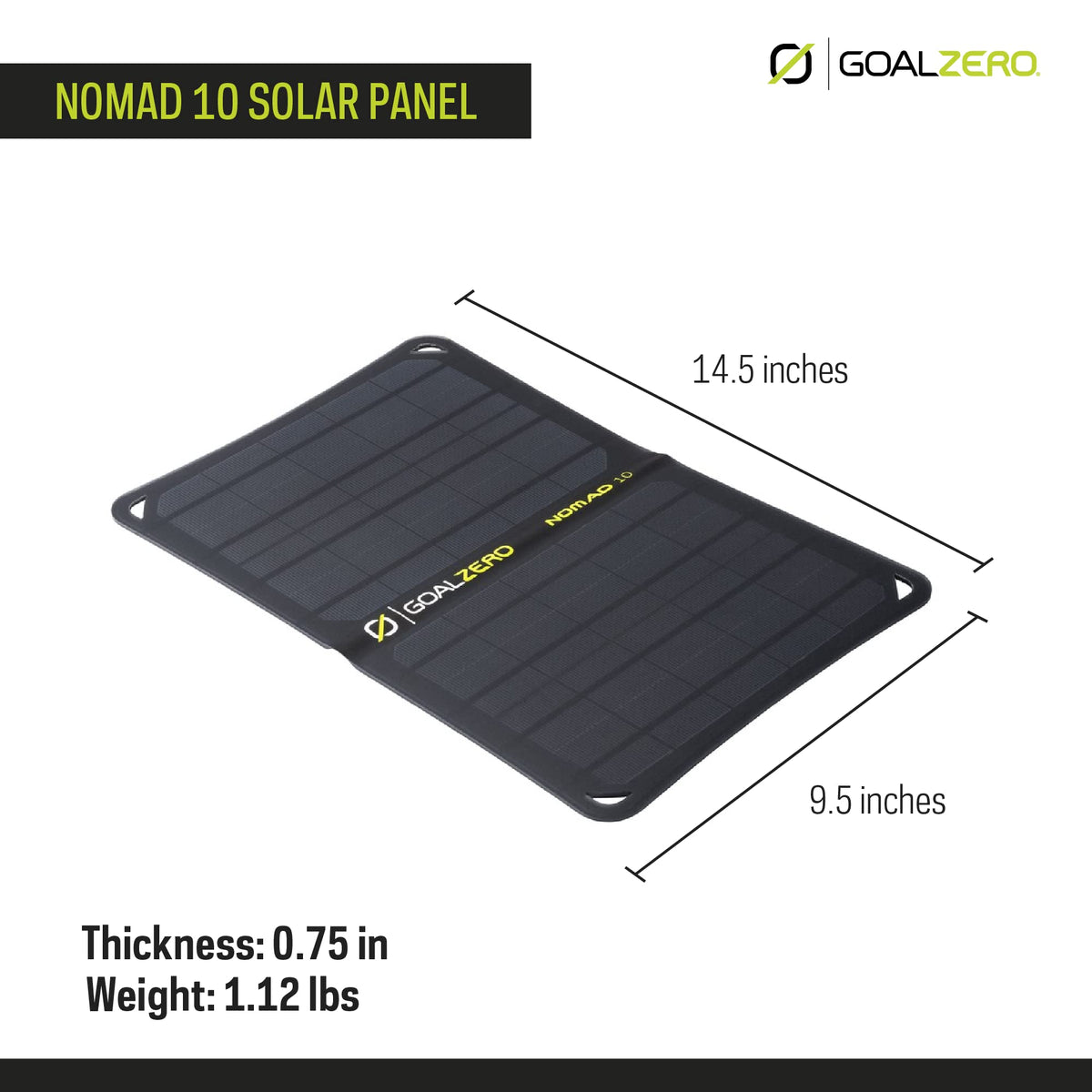 Goal Zero Nomad 10 panel with USB port for small devices
