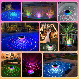 Goallim solar RGB pool light with remote control for easy party illumination