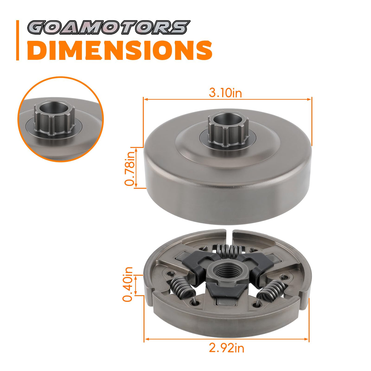 GoaMotors sprocket rim delivering durability and precise alignment