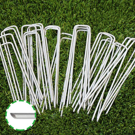 Goasis Lawn 6-inch galvanized stake provides strong ground hold for sod and edging