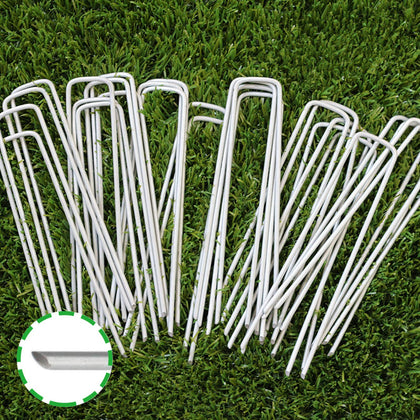 Goasis Lawn 6-inch galvanized stake provides strong ground hold for sod and edging
