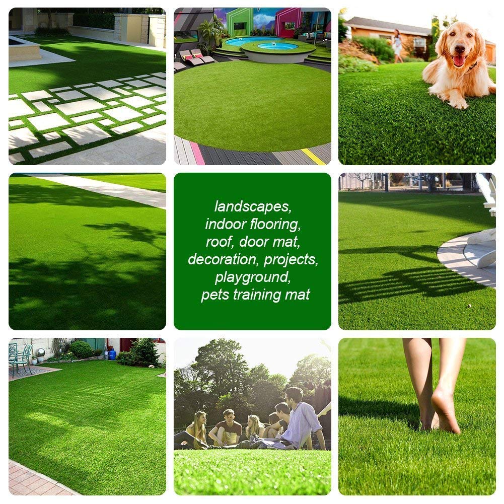 Goasis Lawn easy-cut-to-fit grass for custom layouts.