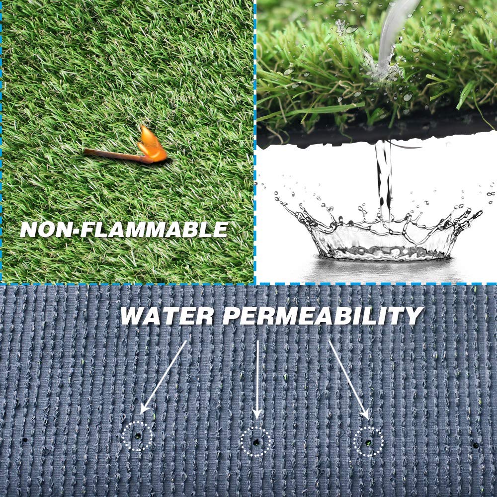 Goasis Lawn pet-friendly dog lawn mat for cleaner play spaces.