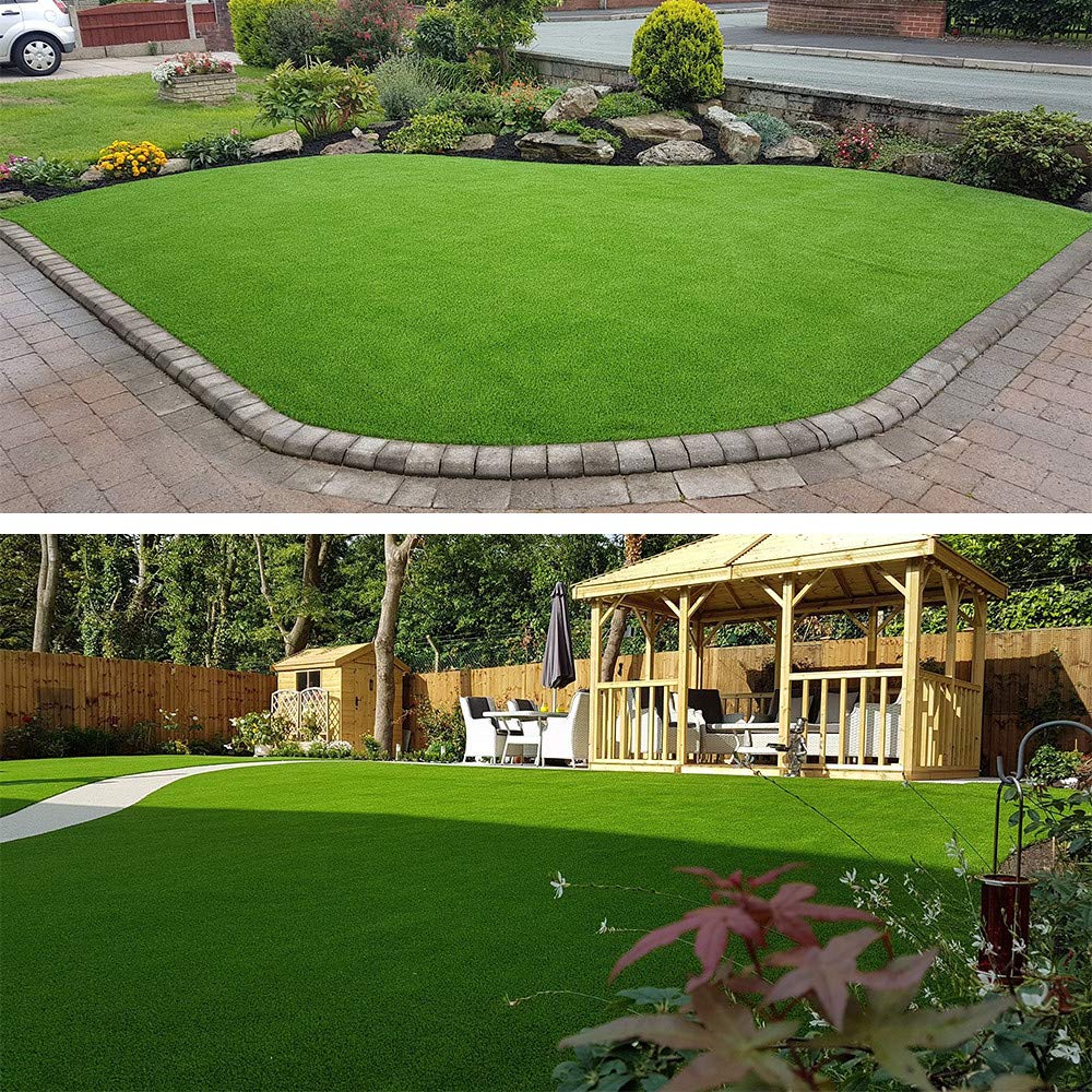Goasis Lawn pet-friendly turf ready for play and everyday use.