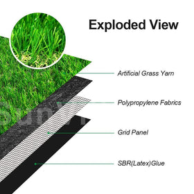 Goasis Lawn UV-protected, water-resistant fibers for all-weather performance.