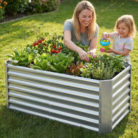 GoCampDirect sturdy planter for family-friendly outdoor gardening projects.