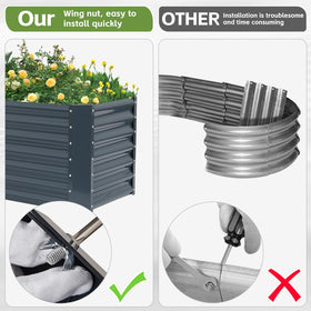 GoCampDirect open bottom design supports vegetables, herbs, or succulents.