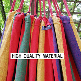 GOCAN hammock outdoors for cozy lounging in a sunny yard.