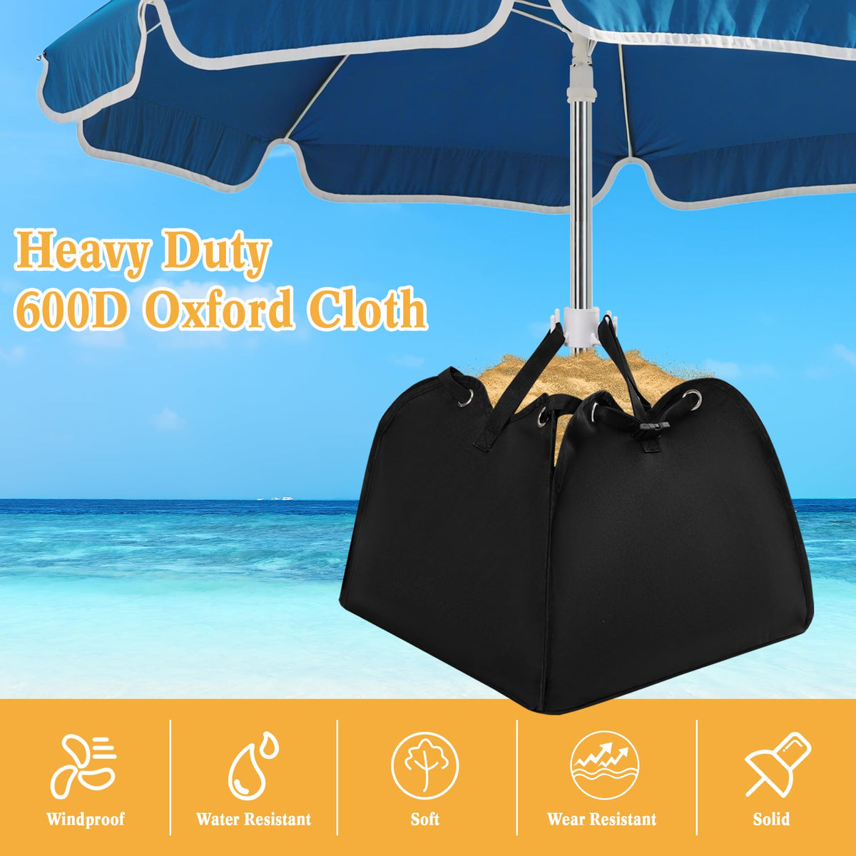 GOCOHHI easy fill bag with square design and pre cut opening for fast setup.