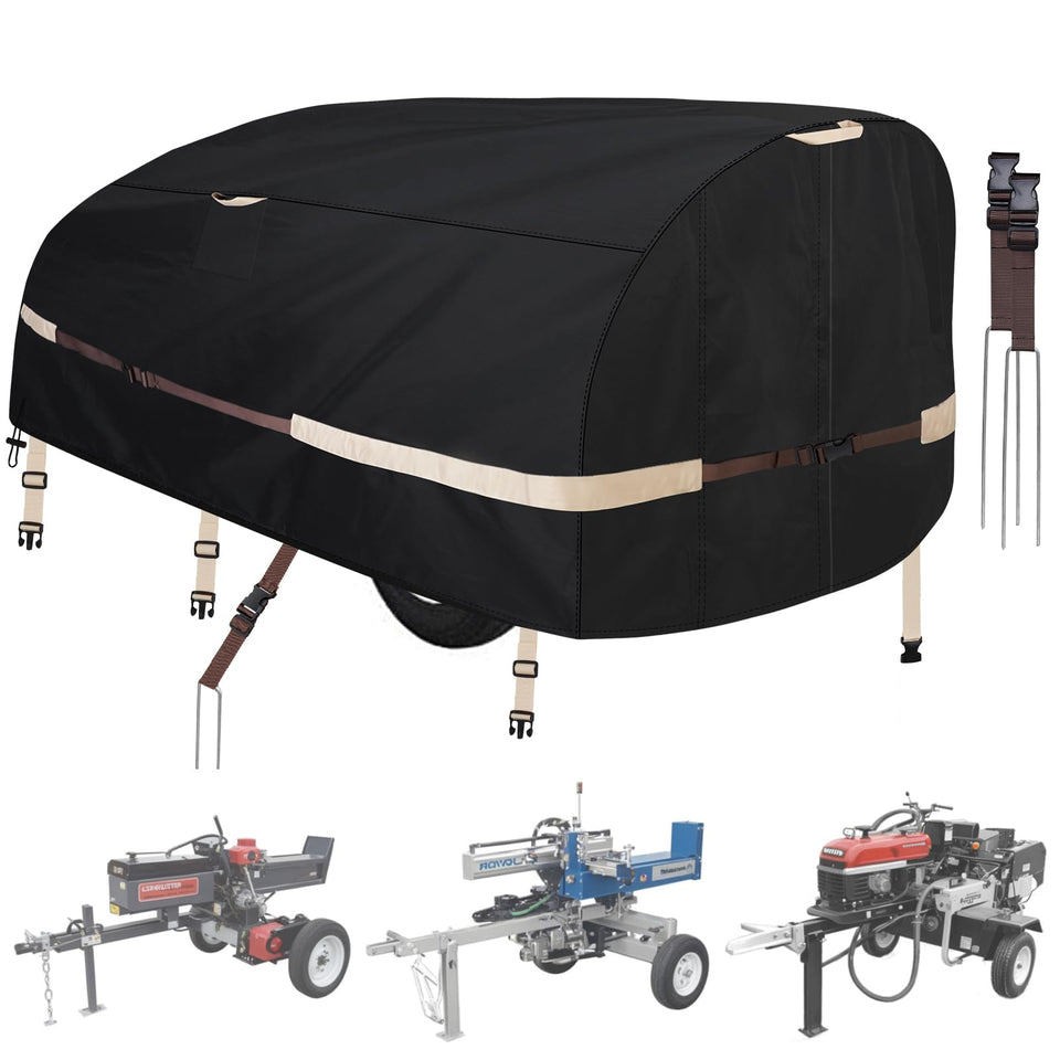 Goctoke log splitter cover in 1200D fabric protecting against rain