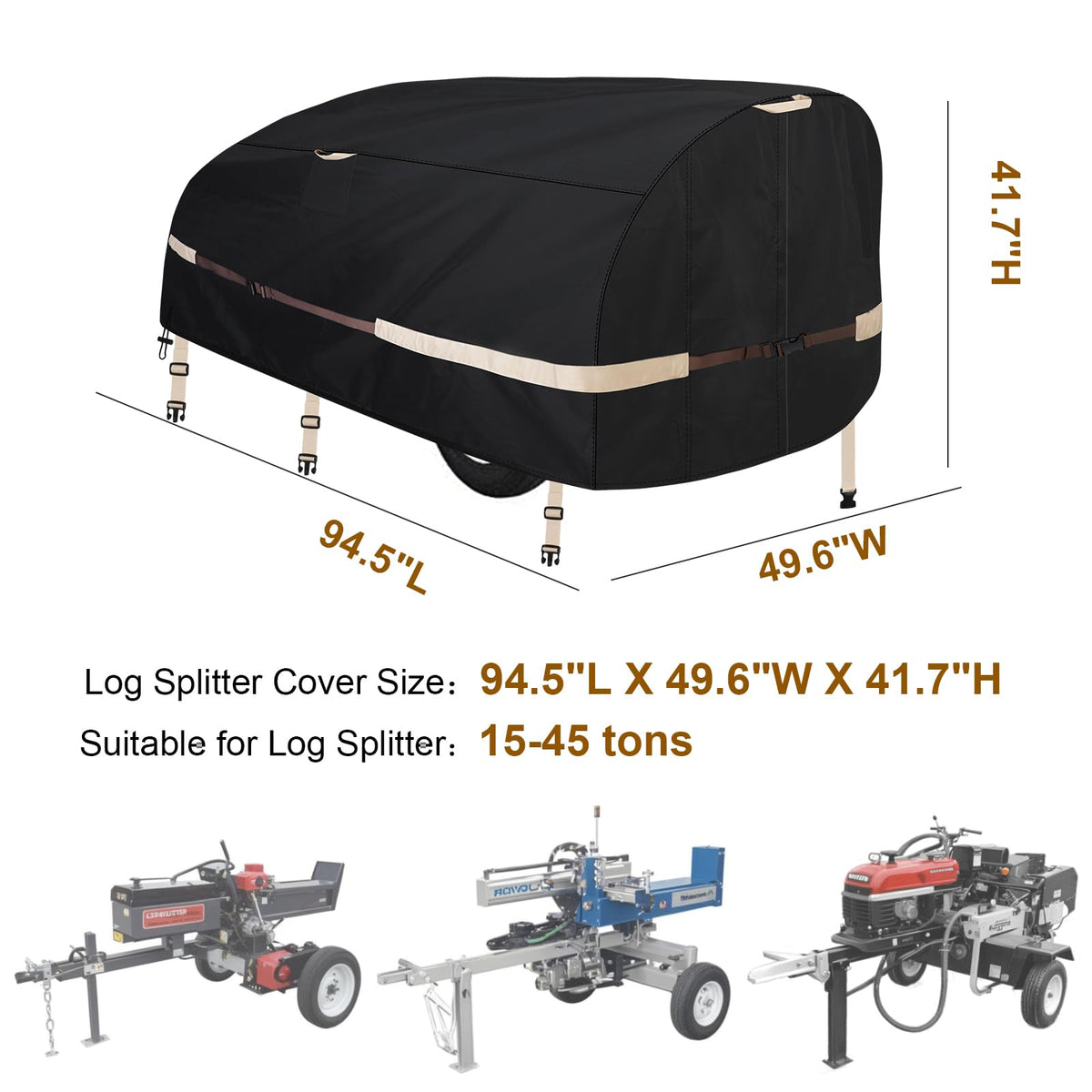 Goctoke windproof system with stakes anchors the cover against gusts