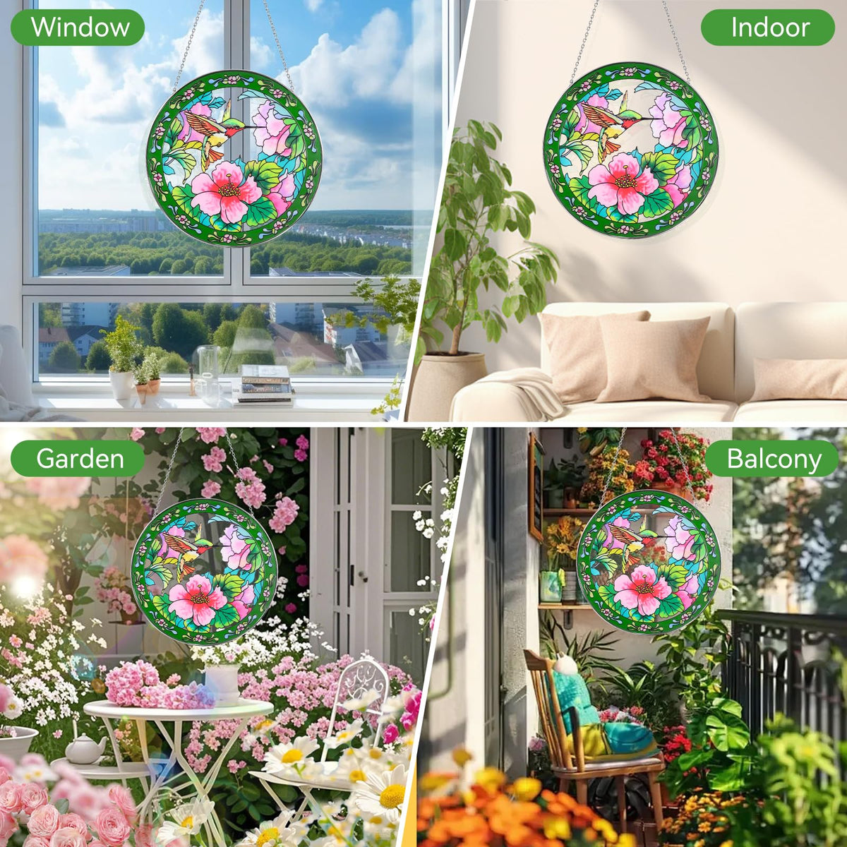 Godferyxin hummingbird suncatcher gift-ready for bird lovers.