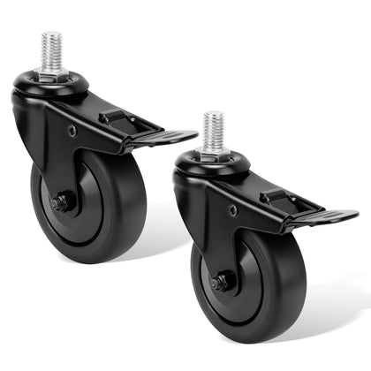 goduog 2-pack 3-inch grill locking caster wheels for Pit Boss provide smooth mobility and stability