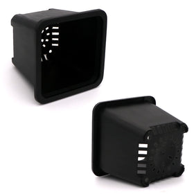 GOETOR square plastic pots for succulents and small plants