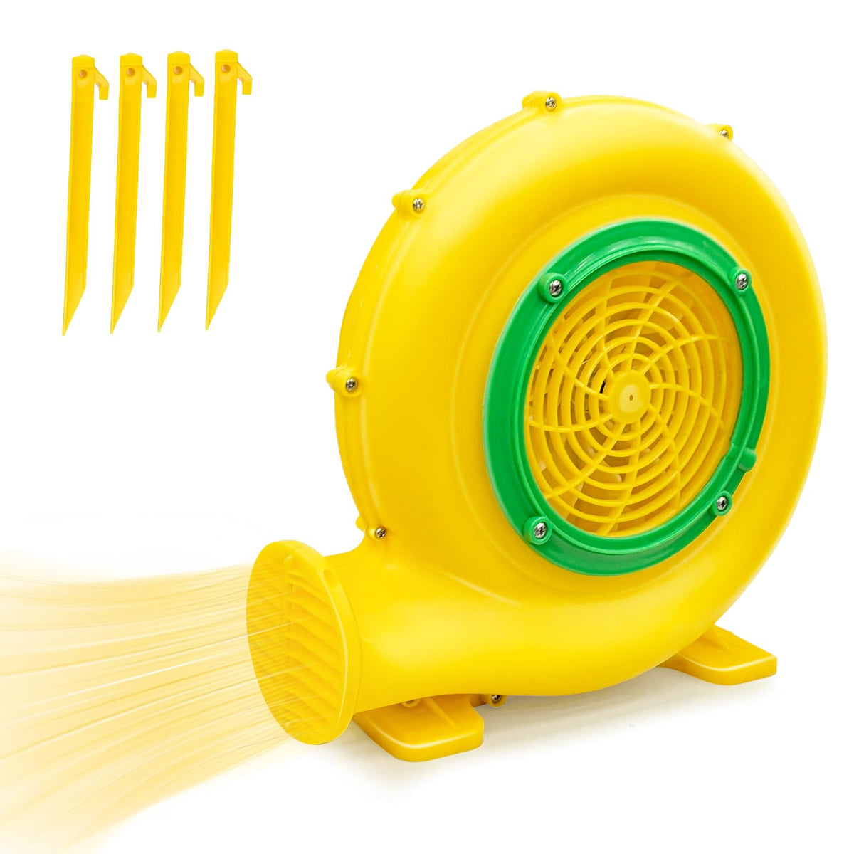 GOFAFALO Bounce House Blower front view with large 750W motor for big inflatables