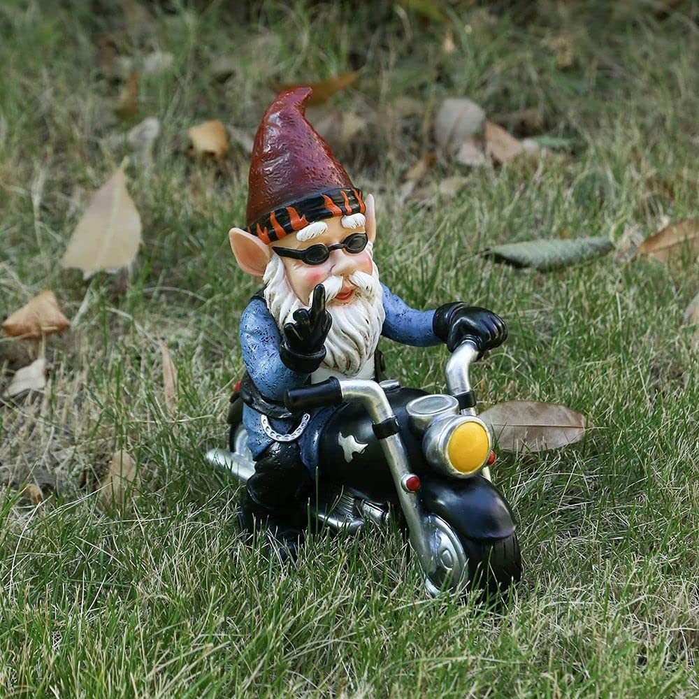 Gofidin dwarf gnome yard decor creates whimsical porch appeal.
