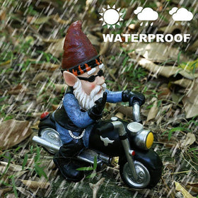 Gofidin garden gnome dwarf figurine enhances outdoor decor with charm.