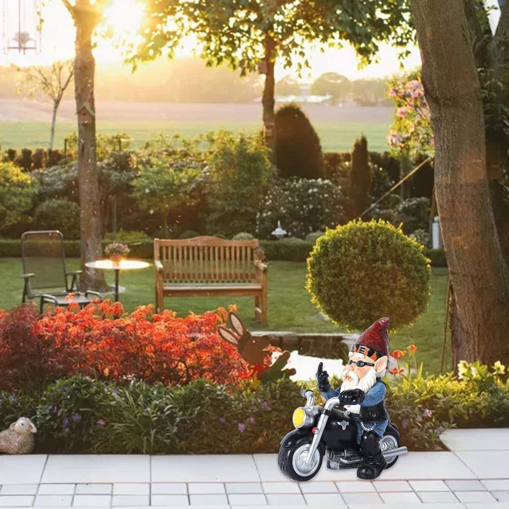 Gofidin resin craft dwarf garden decor features detailed hand-painted work.