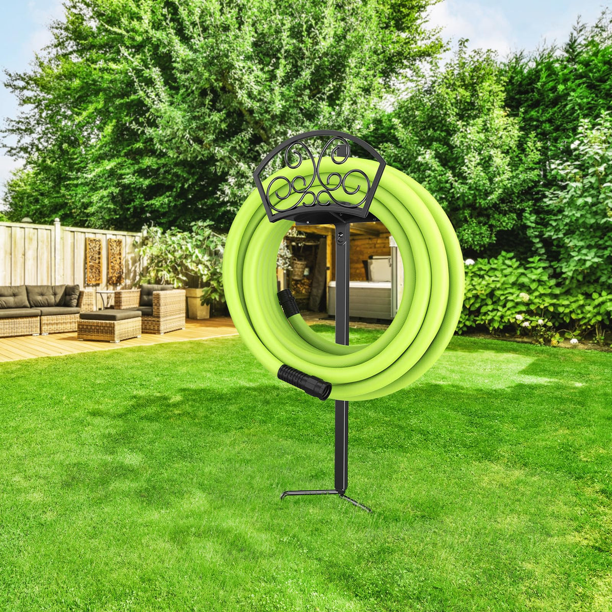 GOFORWILD 125ft capacity indicator demonstrates ample hose storage