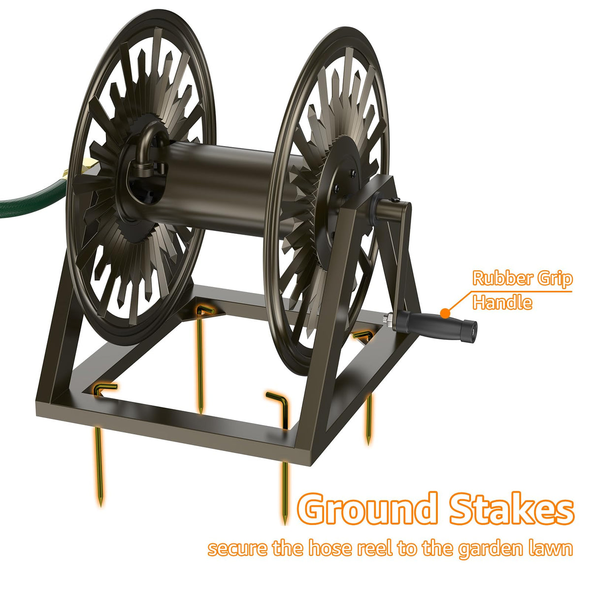 GOFORWILD ergonomic one-hand crank simplifies winding for all users.