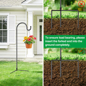 GOFORWILD wind chime hanger hook, blends with garden ambiance.