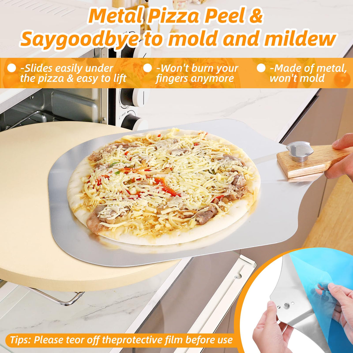 GOFOWRK cutter rocker enables precise slice control of hot pizzas.