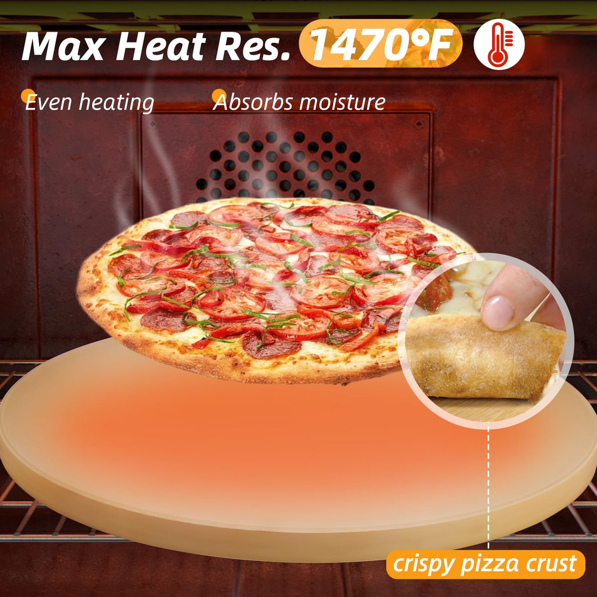 GOFOWRK metal pizza peel included for safe transfer of pies.