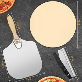 GOFOWRK 0.6-inch thick stone delivers stable heat for consistent baking.