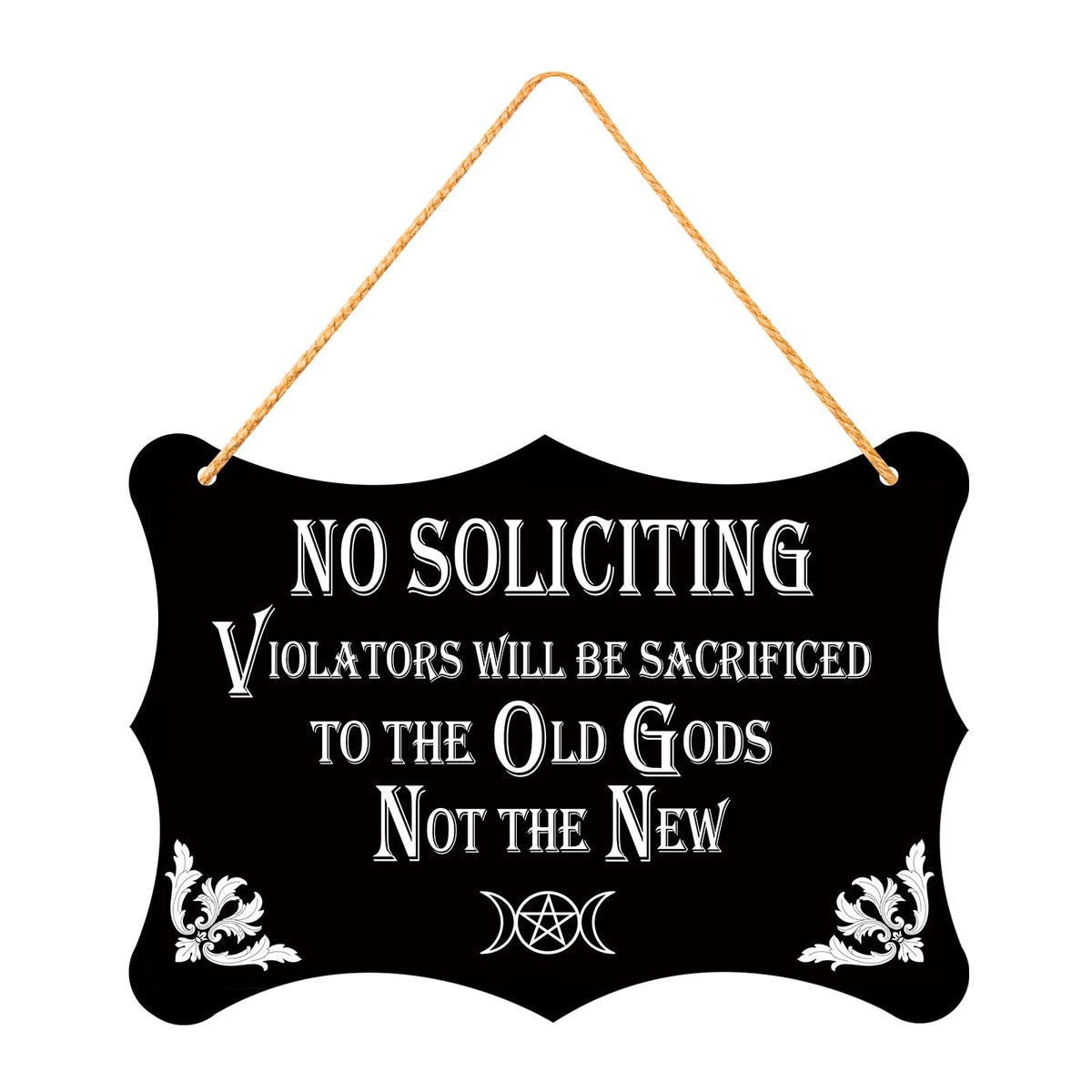 GOGOBAY front-door no-soliciting sign for privacy and style.