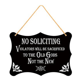 GOGOBAY front-door no-soliciting sign for privacy and style.
