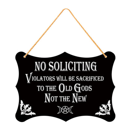 GOGOBAY front-door no-soliciting sign for privacy and style.