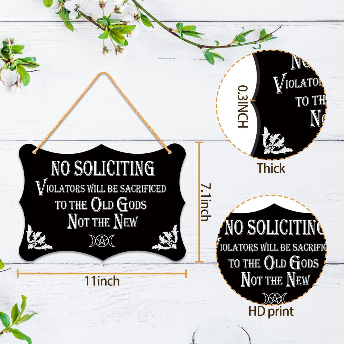 GOGOBAY office decor sign signals boundaries with humor.