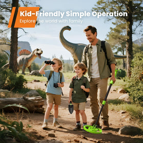 GoGonova metal detector adjustable length for growing children during hunts