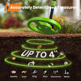 GoGonova 6.8-inch waterproof coil detects near-surface treasures