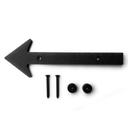 GoHomeNumbers arrow sign outdoors shows direction reliably with durable marine-grade plastic.