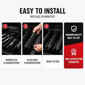 GOKOTASA flavorizer bars fit Weber Spirit II 200 Series for durability