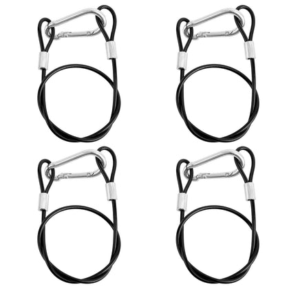 Goktvai 4-piece hanging cables with carabiners for versatile outdoor hanging.