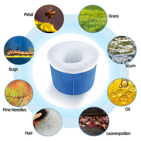 GOKU durable reusable skimmer sock extends filter life with pre-filter action.