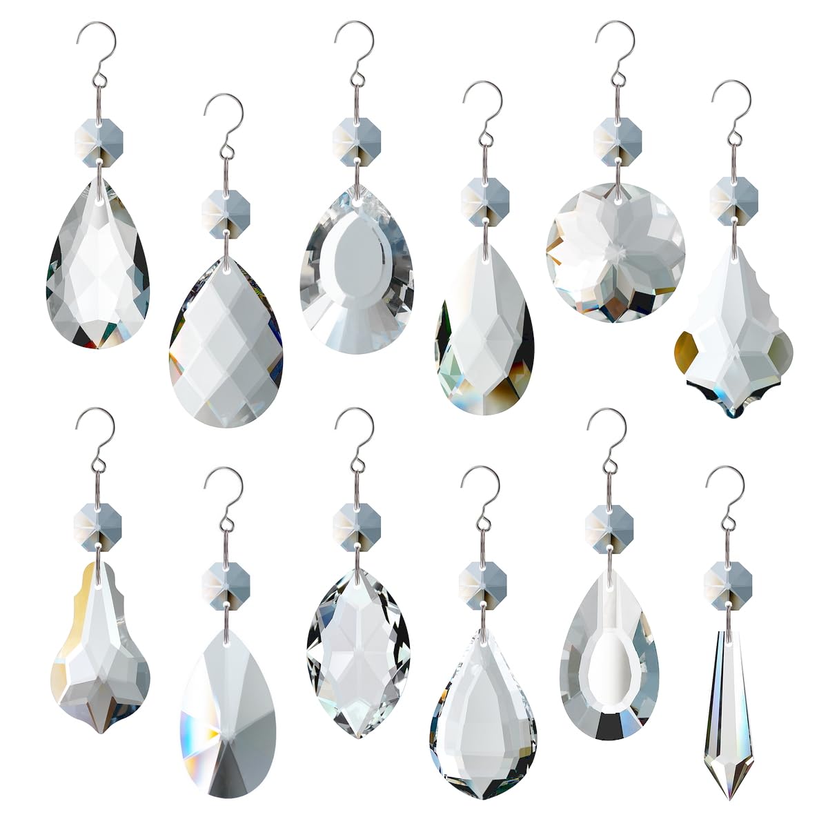 GOLDENHAITAI rainbow prism window ornament reflecting sunlight for vibrant rooms.