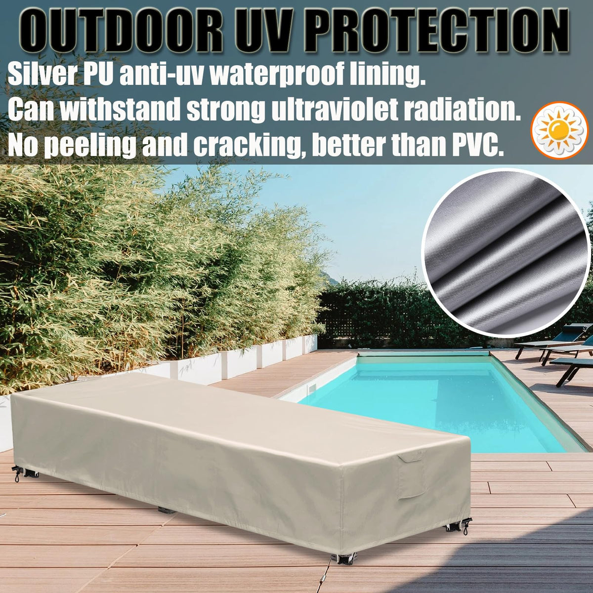 GoldenRaindrop padded handles for easy fitting and removal