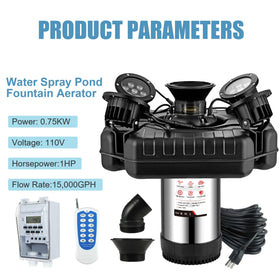 Goldlife F3 100ft power cord keeps installation flexible around larger water features.