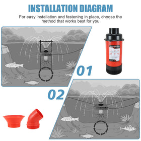 Goldlife 110V single-phase motor powers efficient pond aeration.