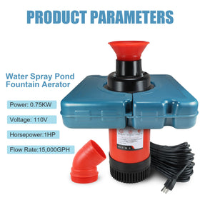 Goldlife aerator showcases parabola spray pattern for enhanced water movement.