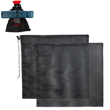 Goldlife pond pump filter bag open shows large mesh barrier for debris